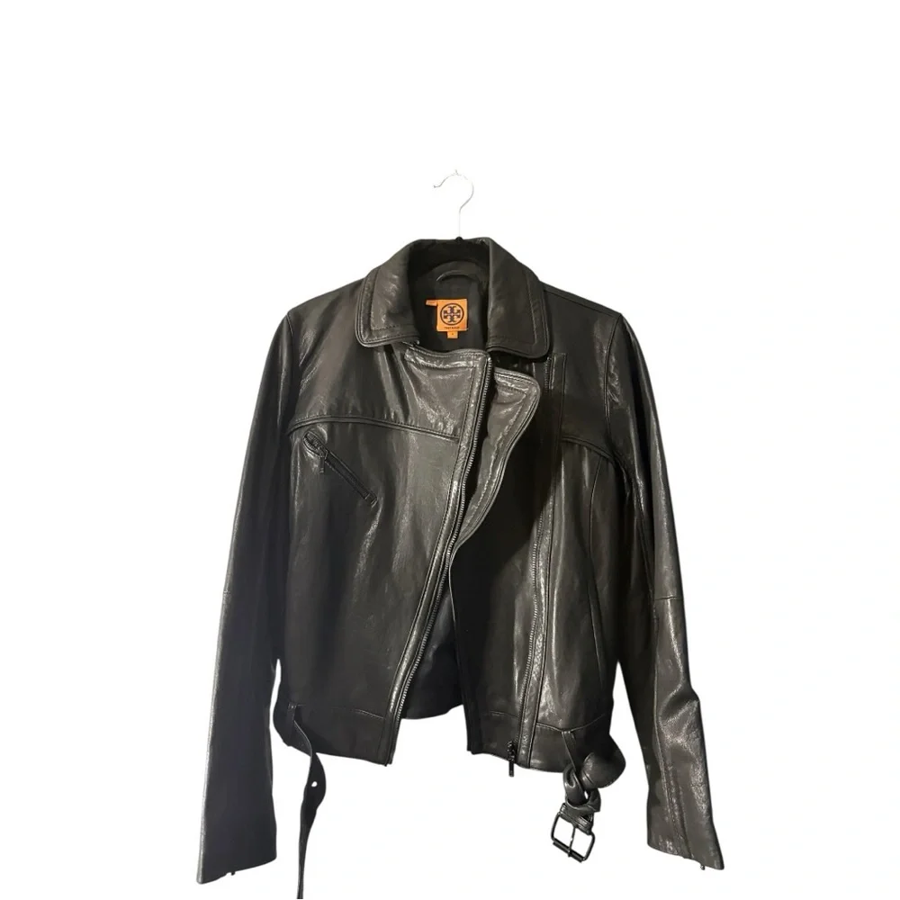 Tory Burch Leather Motorcycle Jacket